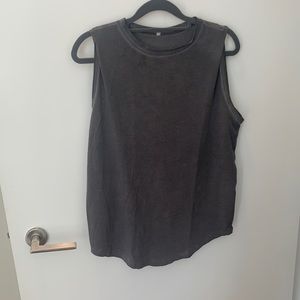 Lululemon grey muscle tank top